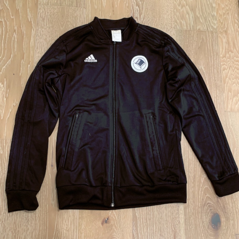 Black Adidas track zip up-- never been worn